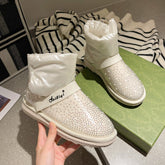 Warm Female Plush Non-Slip Waterproof Platform Short-BS00997-Veeddydropshipping